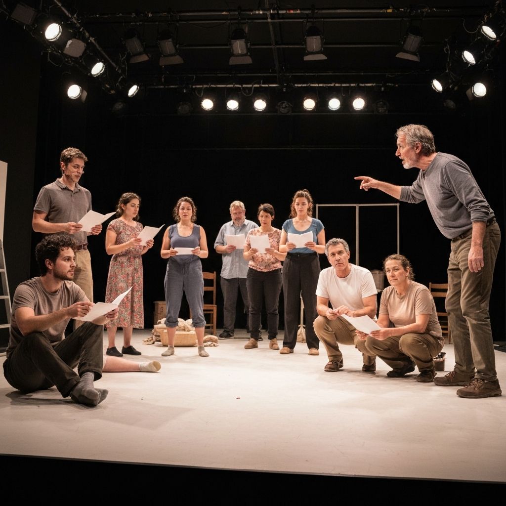 Community theater rehearsal